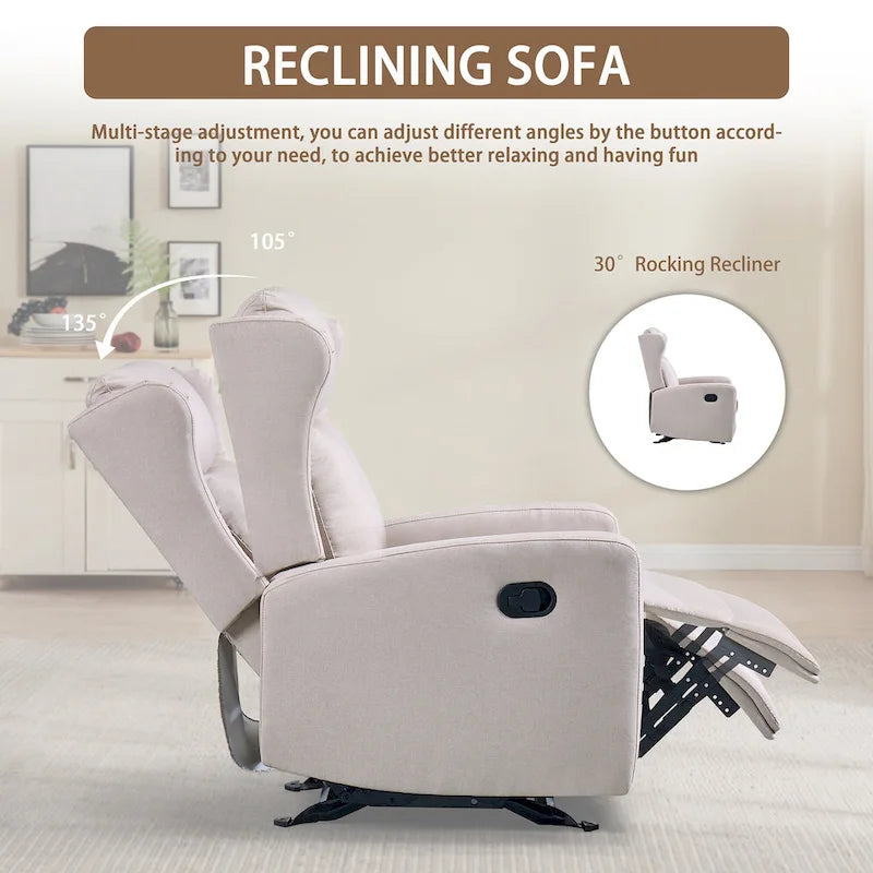 Rocking Recliner Chair for Living Room Recliner Sofa