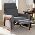 Fauteuil inclinable en tissu du milieu du siècle