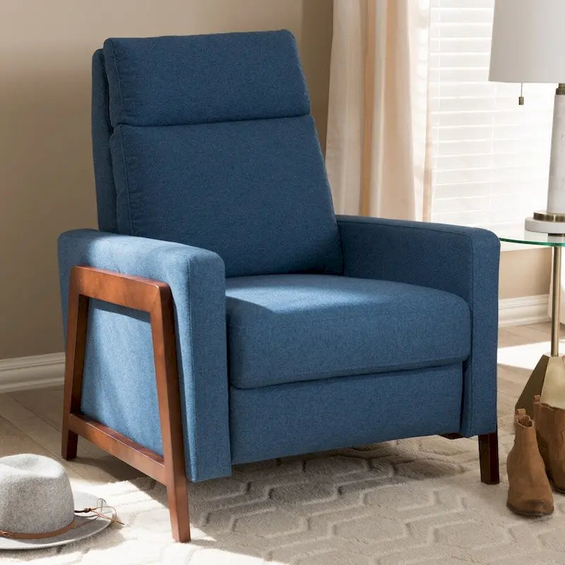 Fauteuil inclinable en tissu du milieu du siècle