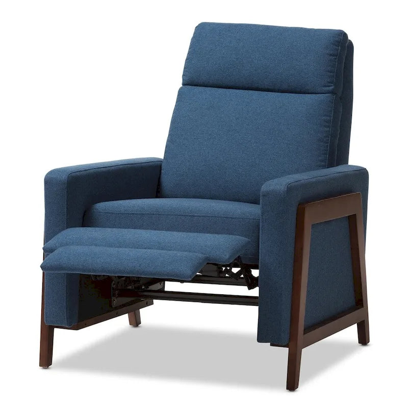 Fauteuil inclinable en tissu du milieu du siècle