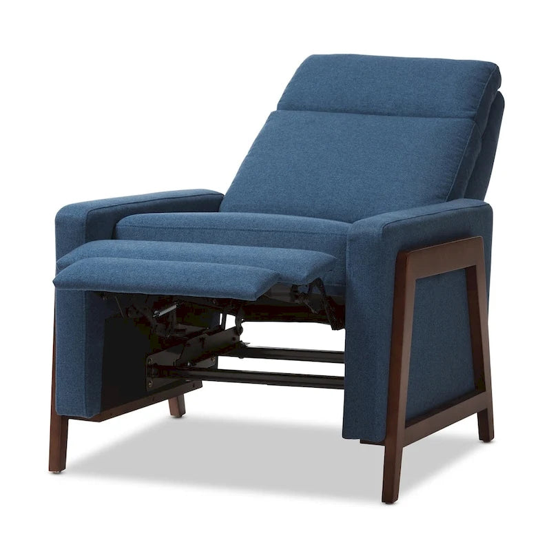 Fauteuil inclinable en tissu du milieu du siècle