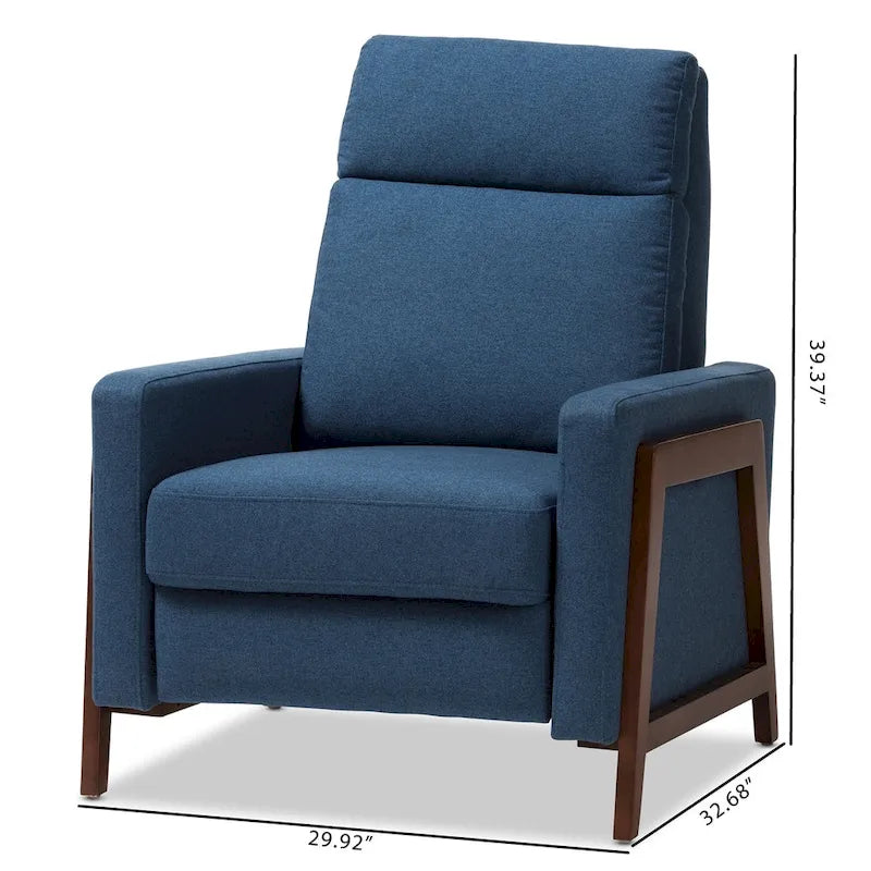Fauteuil inclinable en tissu du milieu du siècle