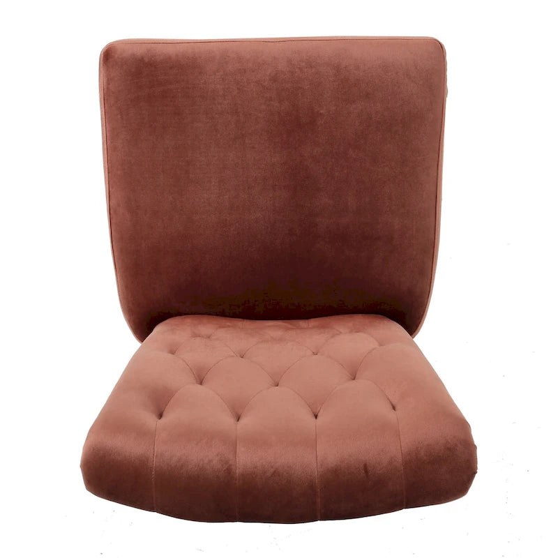 Chaise de salle à manger en velours