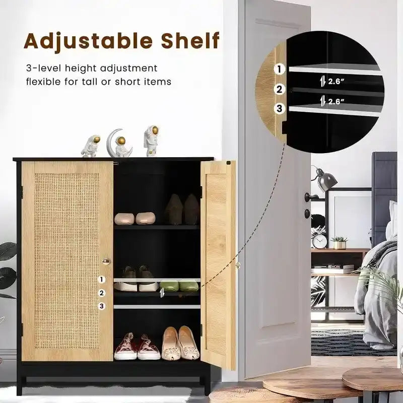Meuble de salle de bain, Meuble de rangement de salle de bain avec 2 portes et 2 étagères