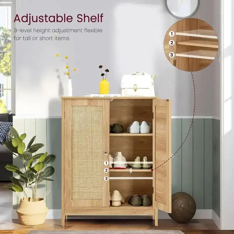 Meuble de salle de bain, Meuble de rangement de salle de bain avec 2 portes et 2 étagères