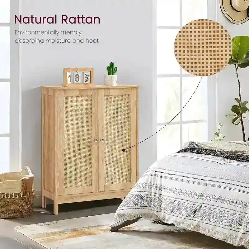 Meuble de salle de bain, Meuble de rangement de salle de bain avec 2 portes et 2 étagères