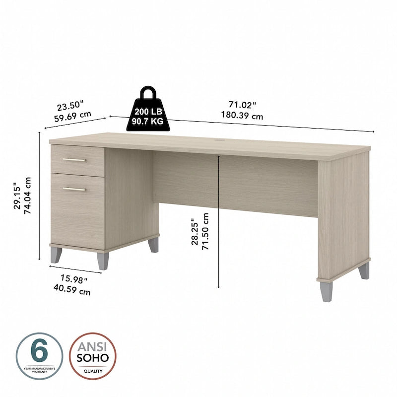 Bureau avec tiroirs de rangement