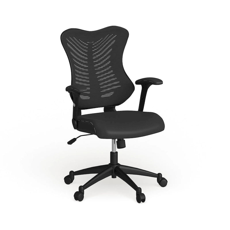 Chaise de bureau ergonomique pivotante de direction à dossier haut