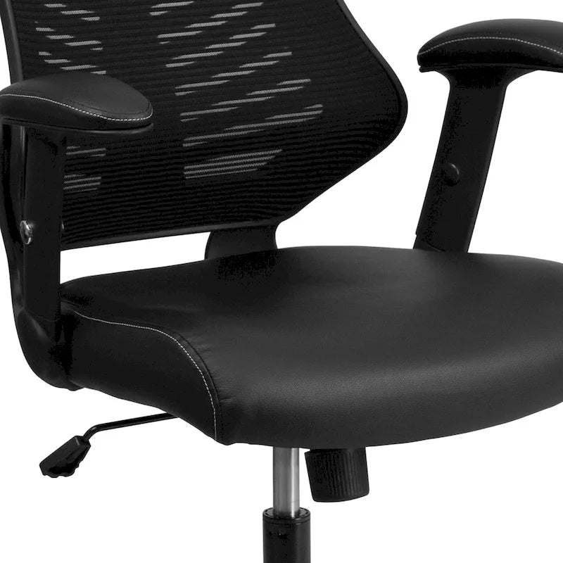 Chaise de bureau ergonomique pivotante de direction à dossier haut