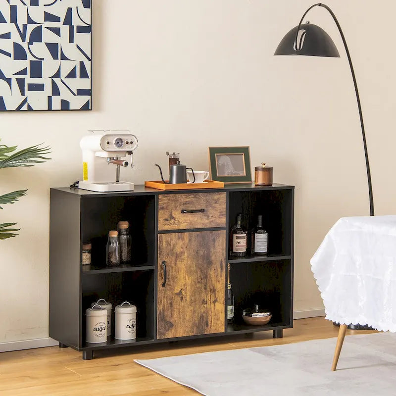 Buffet de ferme Console Bar à café Meuble de rangement