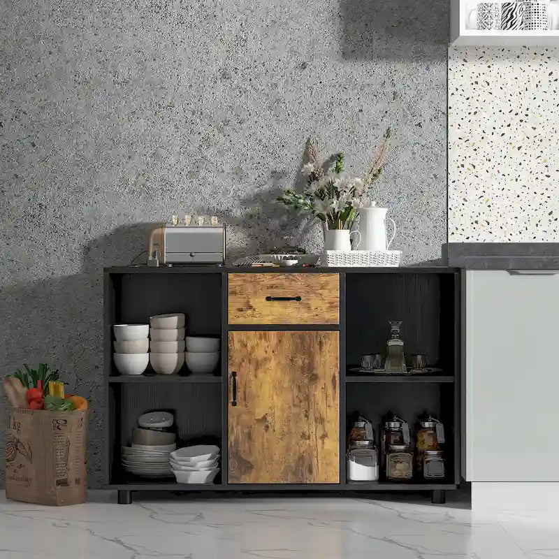 Buffet de ferme Console Bar à café Meuble de rangement