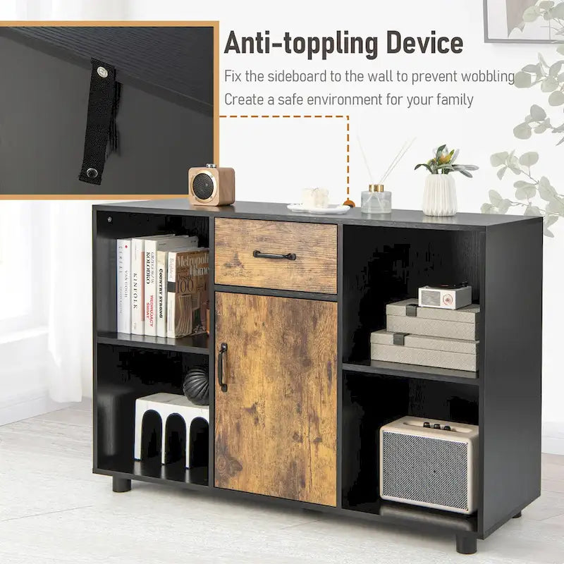 Buffet de ferme Console Bar à café Meuble de rangement