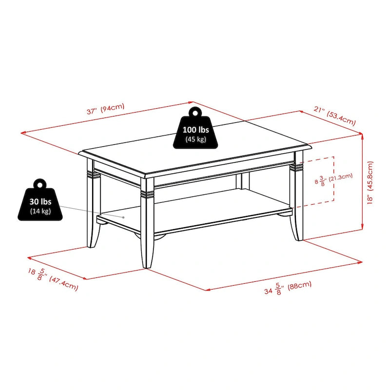 Table basse, Cappuccino