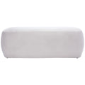 Banc de repose-pieds rectangulaire en velours