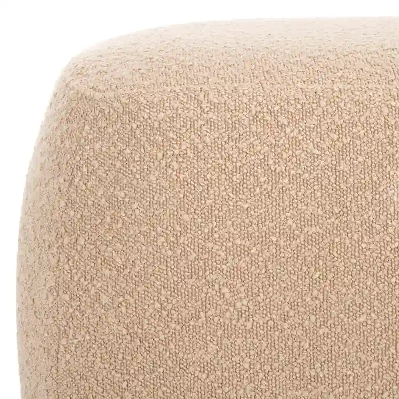 Banc de repose-pieds rectangulaire en velours