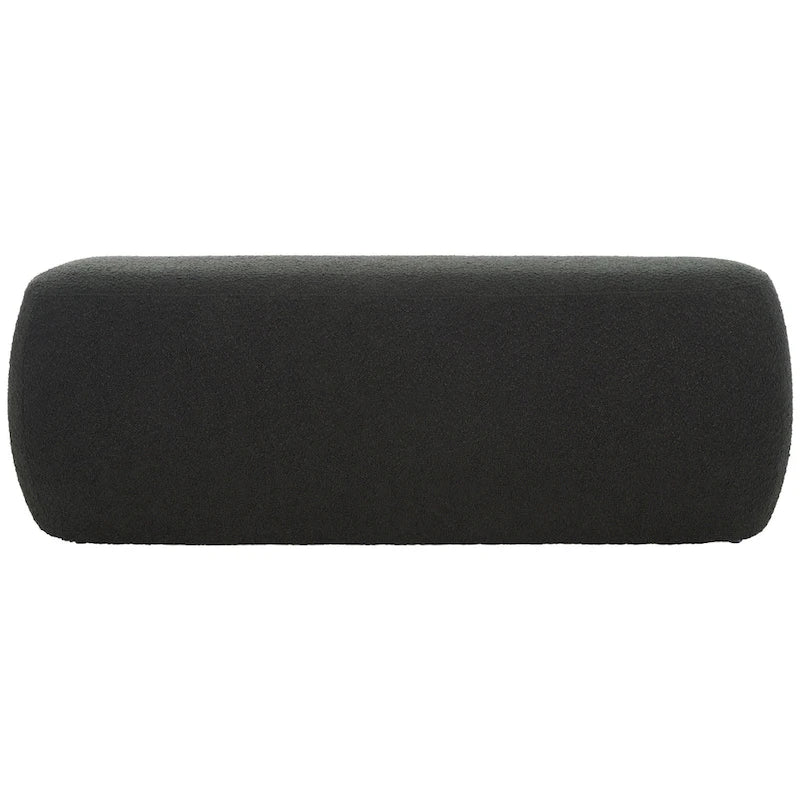 Banc de repose-pieds rectangulaire en velours