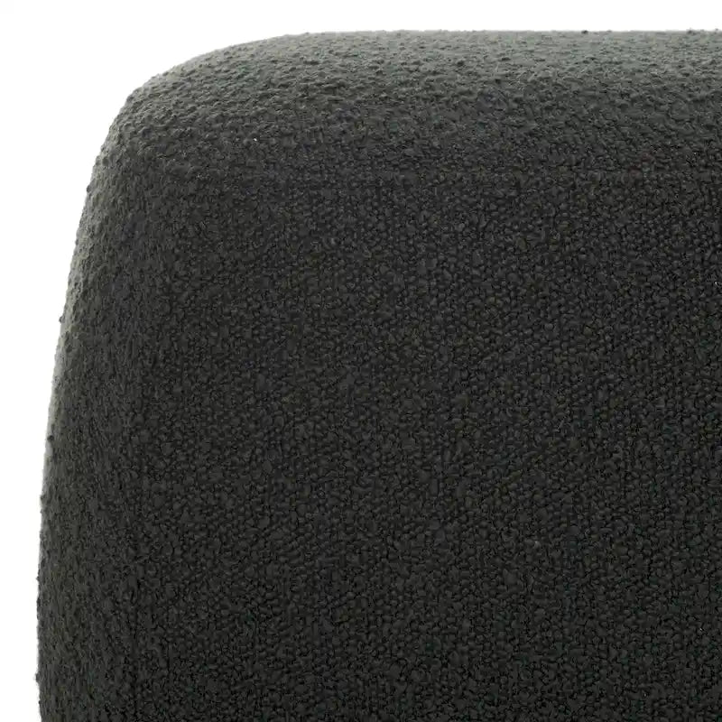 Banc de repose-pieds rectangulaire en velours