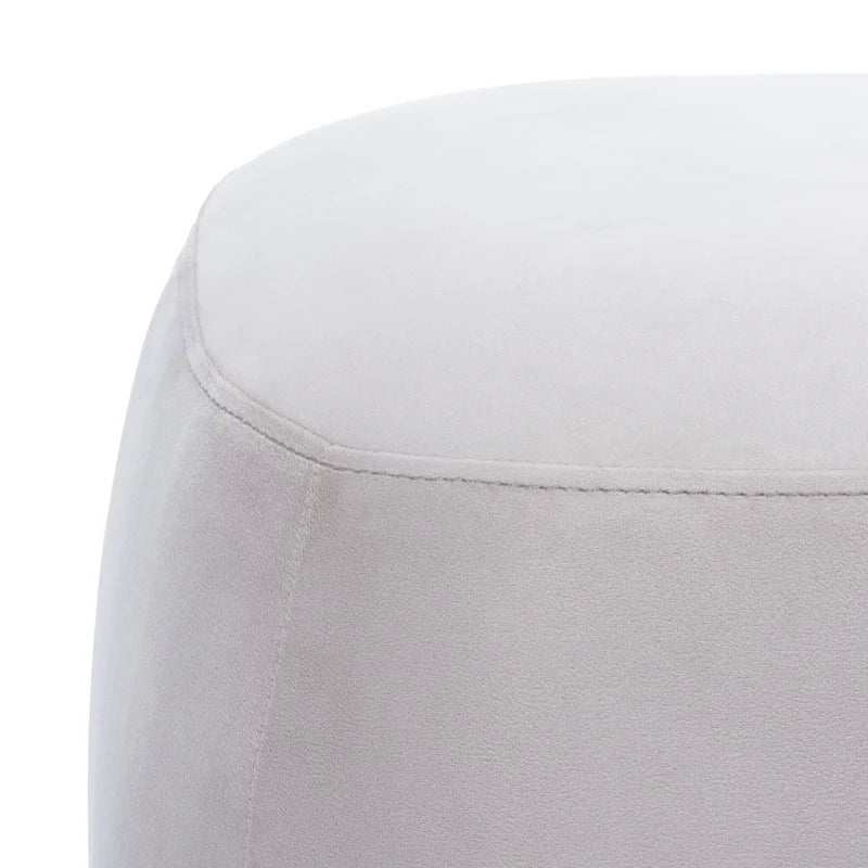 Banc de repose-pieds rectangulaire en velours