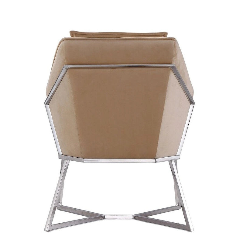 Fauteuil d'appoint en velours Origami