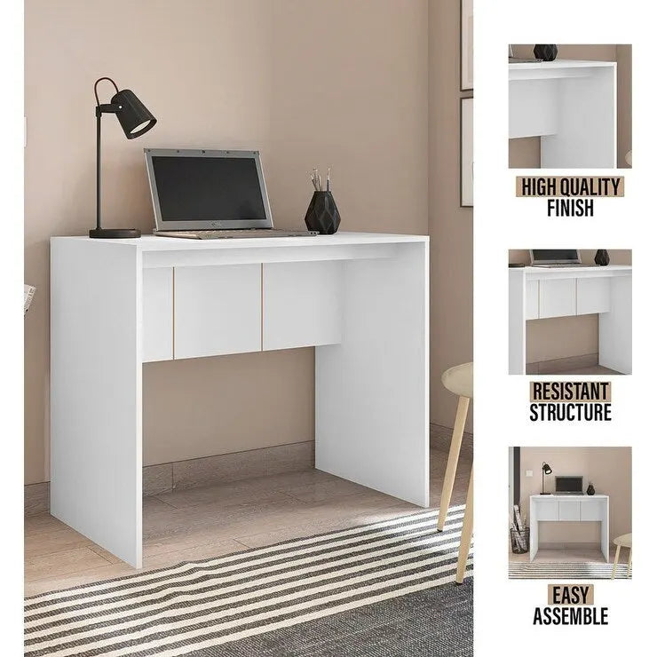Bureau d'ordinateur moderne Bureau de travail à domicile minimaliste Table d'étude pour ordinateur portable