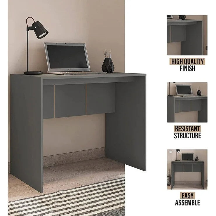 Bureau d'ordinateur moderne Bureau de travail à domicile minimaliste Table d'étude pour ordinateur portable