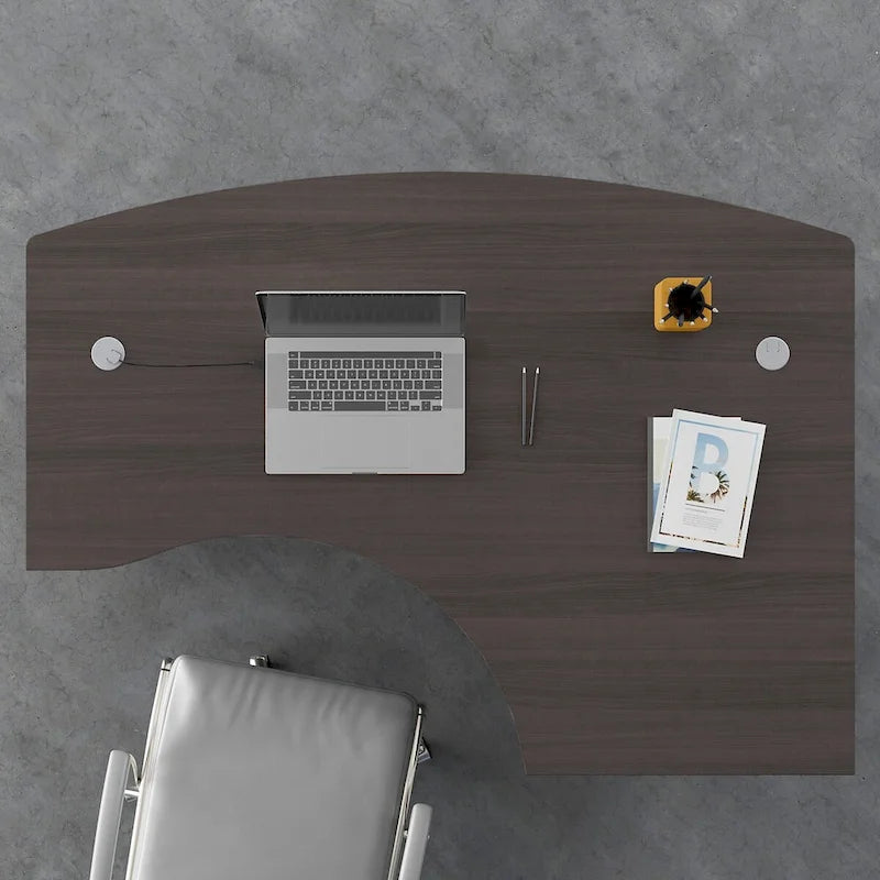 Structure de bureau en L pour droitier