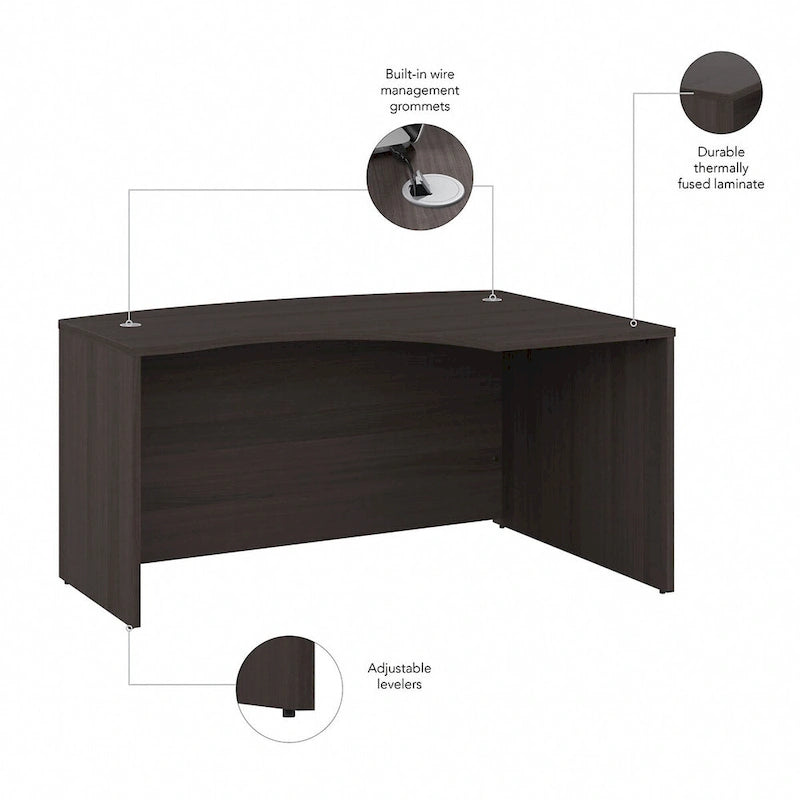 Structure de bureau en L pour droitier