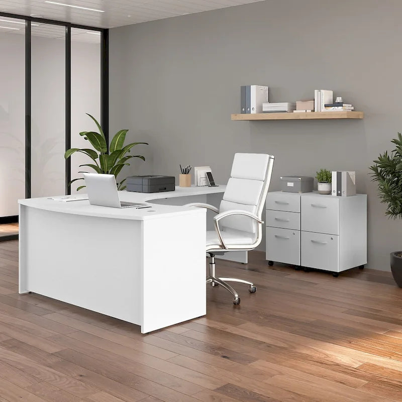 Structure de bureau en L pour droitier