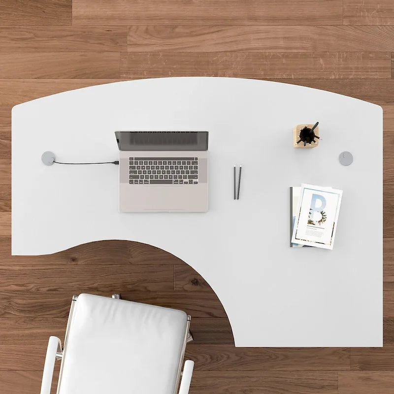 Structure de bureau en L pour droitier